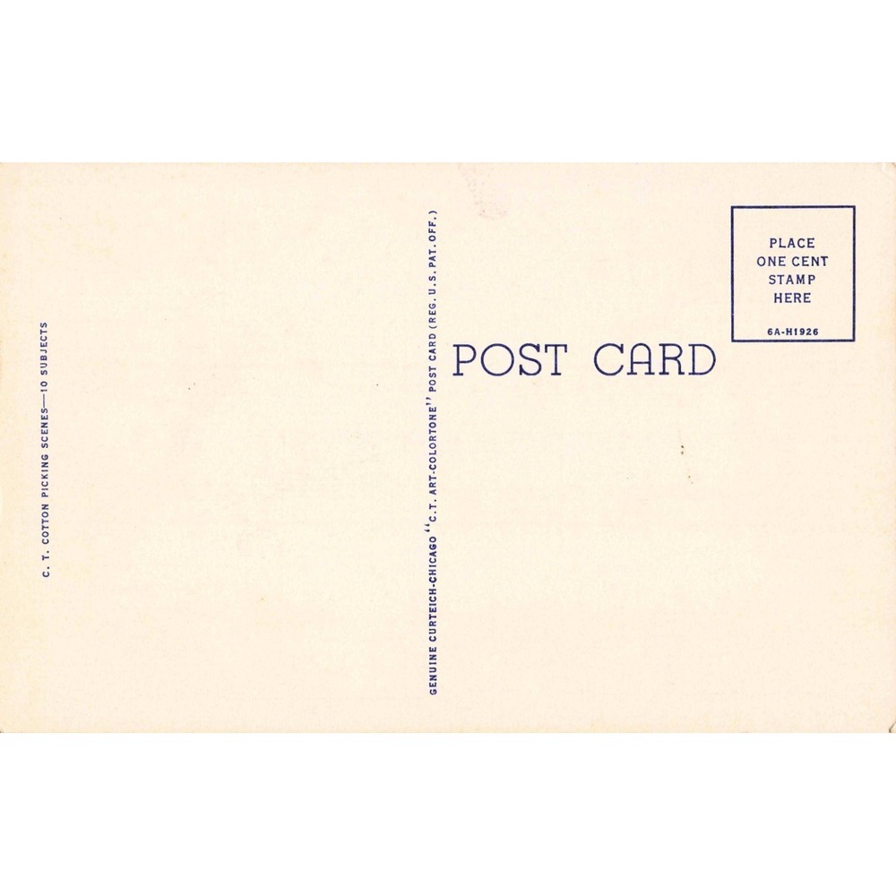 Vtg Pocahontas Arkansas Linen Postcard Cotton Bales Shipment Curteich S-538 - Picture 2 of 2